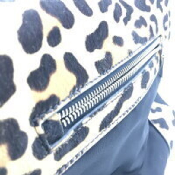 Prada satchel bag ostrich pony hair trim - Picture 6 of 10